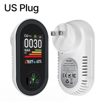 Carbon Monoxide Air Quality Detector with Alarm - Multiple Standards
