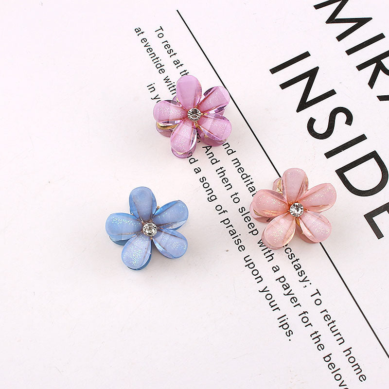 Mini Flower Hair Accessories Set for Women - Colorful Hair Pins & Clips