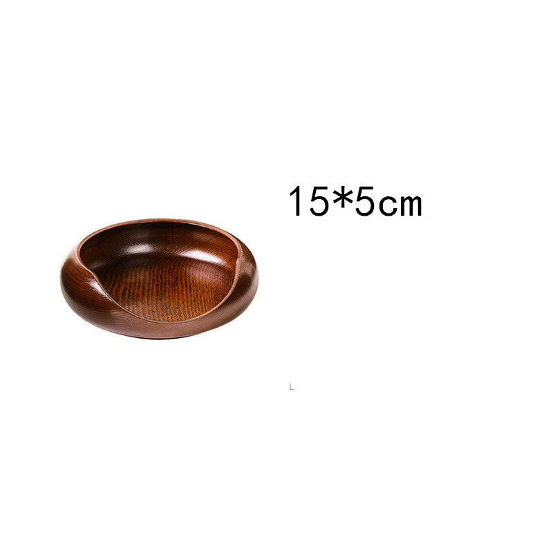 Wooden Cat Food Bowl - Sour Jujube Wood Large Capacity & Stylish Design