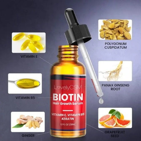 Anti-hair Loss Serum Ginger Oil Hair Regeneration Care Biotin
