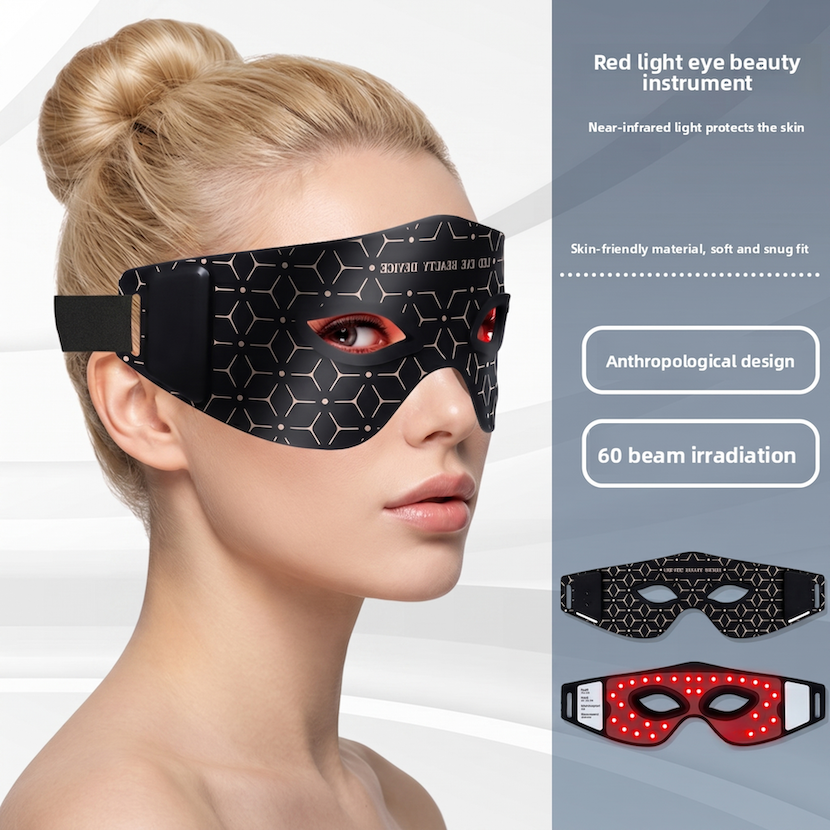 Wireless Rechargeable LED Eye Massager with Infrared Light Therapy
