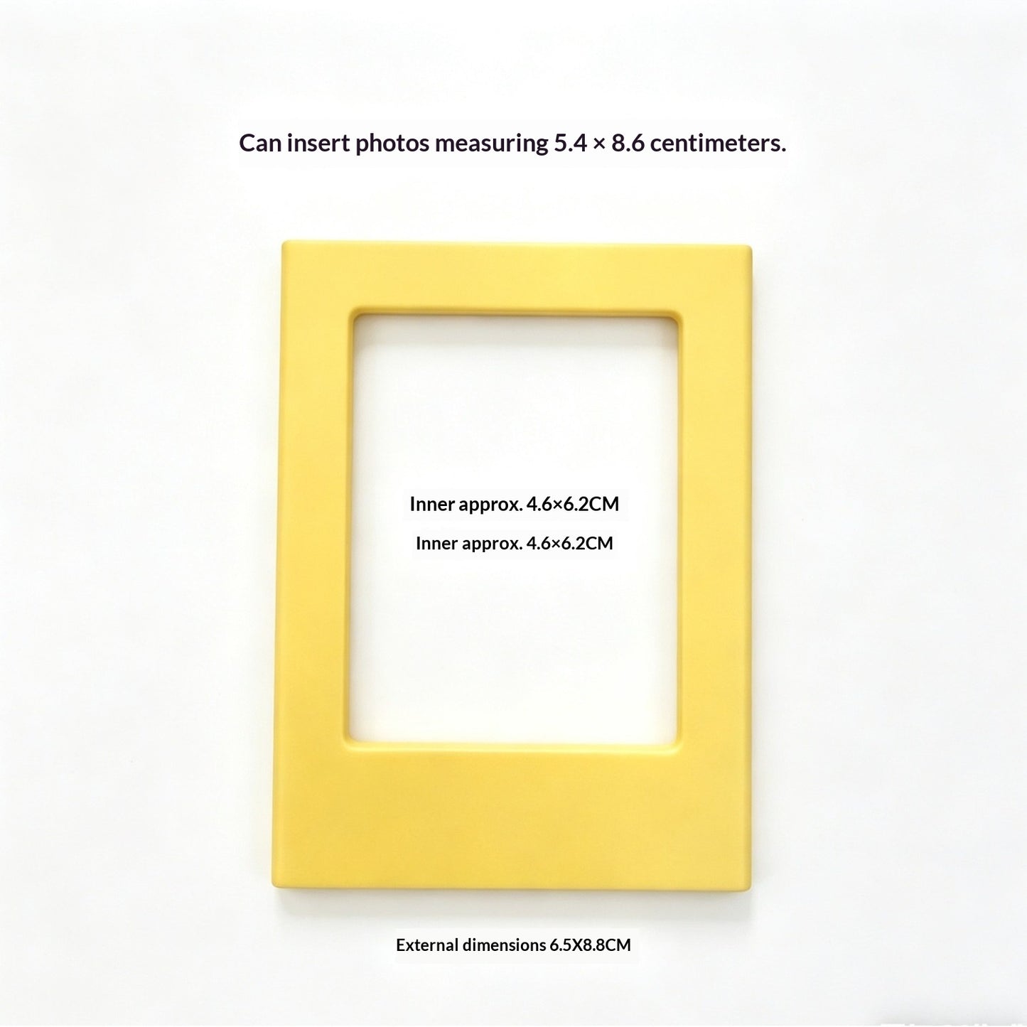 Magnetic DIY Transparent Photo Frame 3-inch for Home & Office Decor