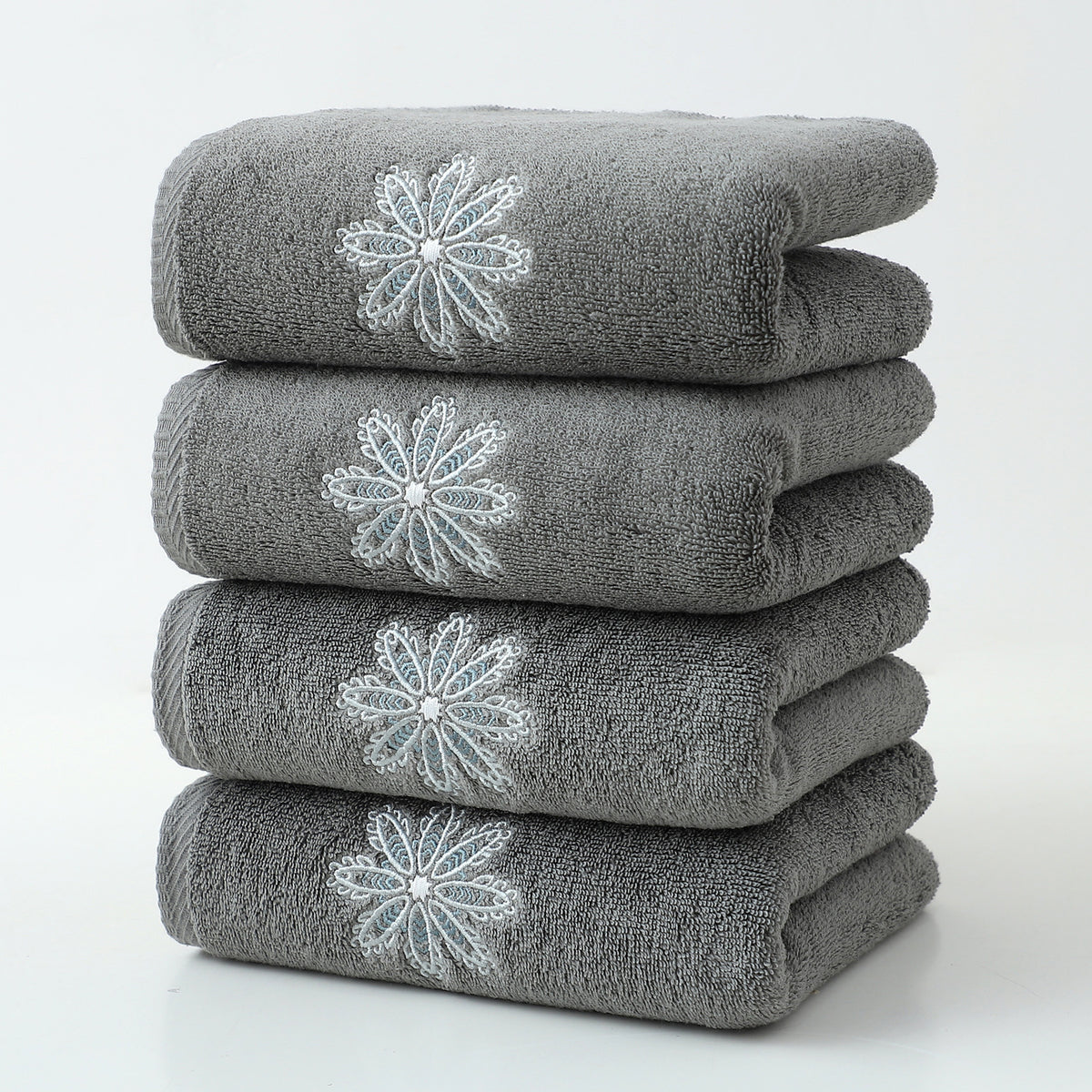Cotton Household Towel Set - All Colors & Sizes, Soft Absorbent Cotton
