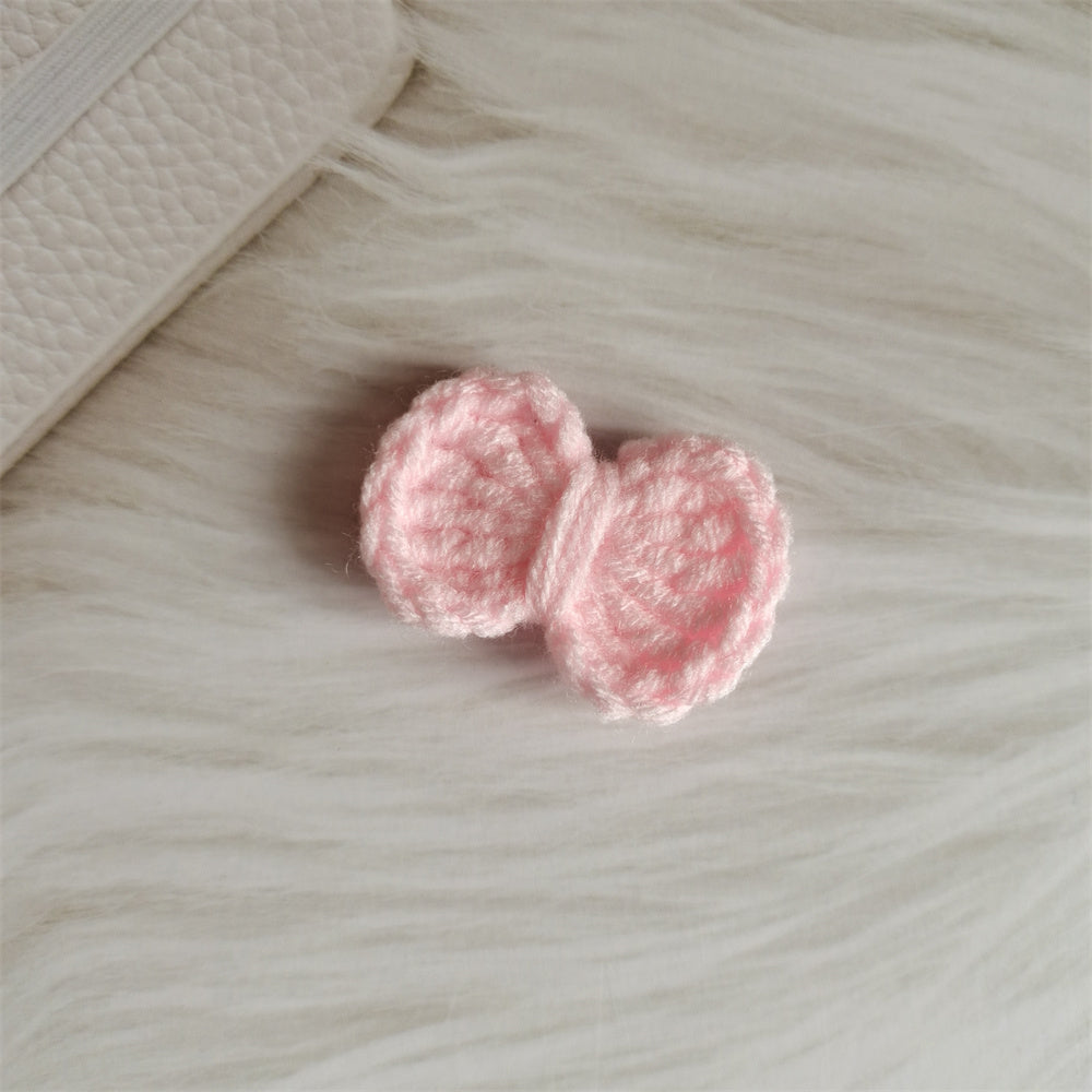 Wool Hair Bow Hairpin Handmade Hair Accessory for Women and Kids