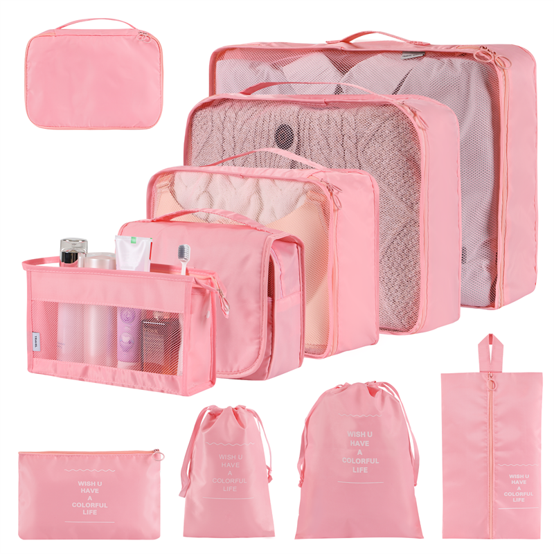 Solid Color Clothing & Wardrobe Storage Bags - Set of 8 or 9