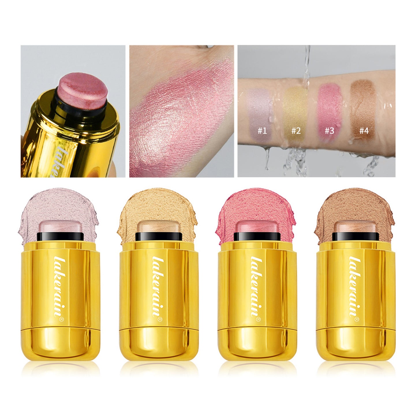 Glittering Blush Highlighter Repair Beauty Bar for Face & Skin