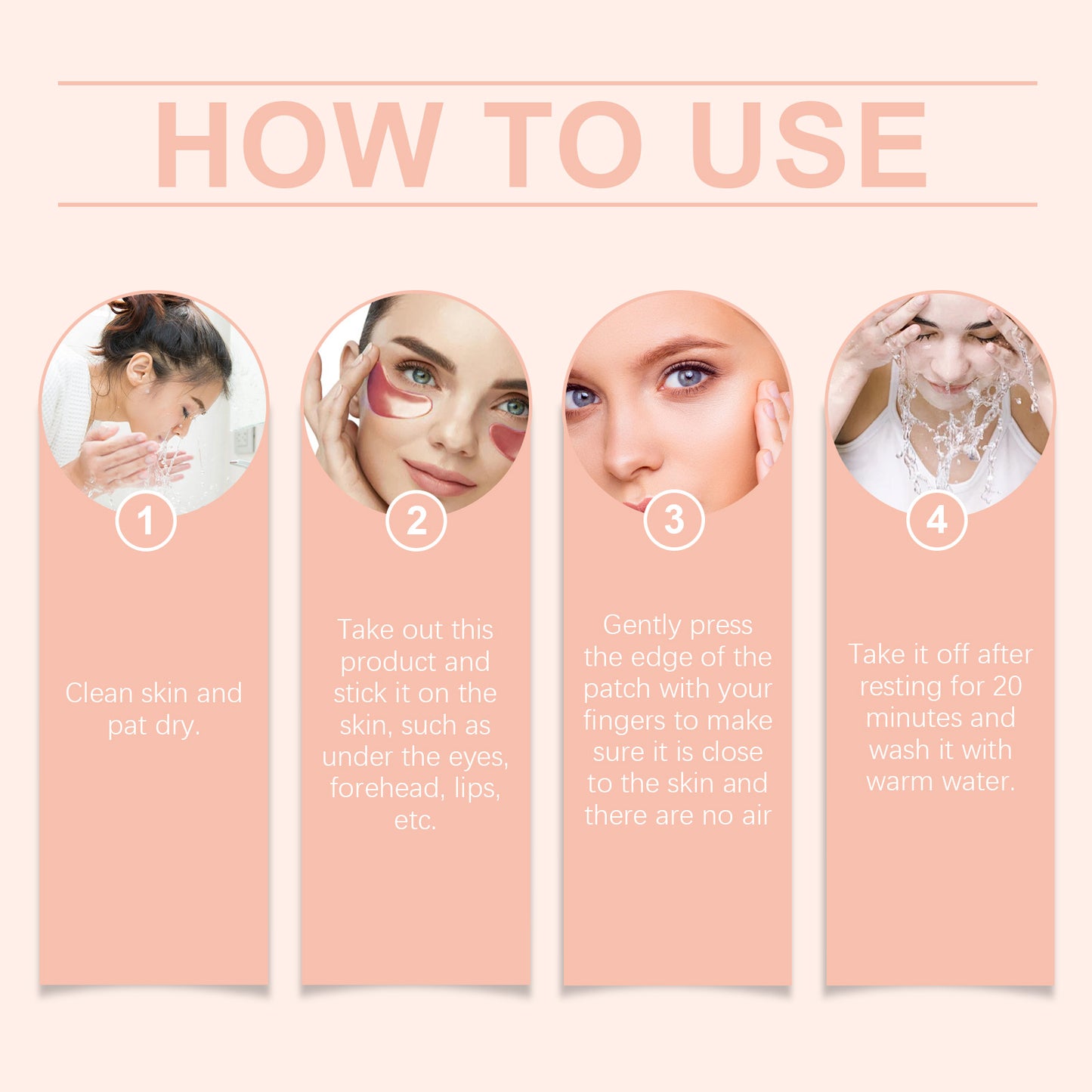 5-in-1 Collagen Eye Mask - 60pcs Moisturizing & Firming Under-Eye Patches