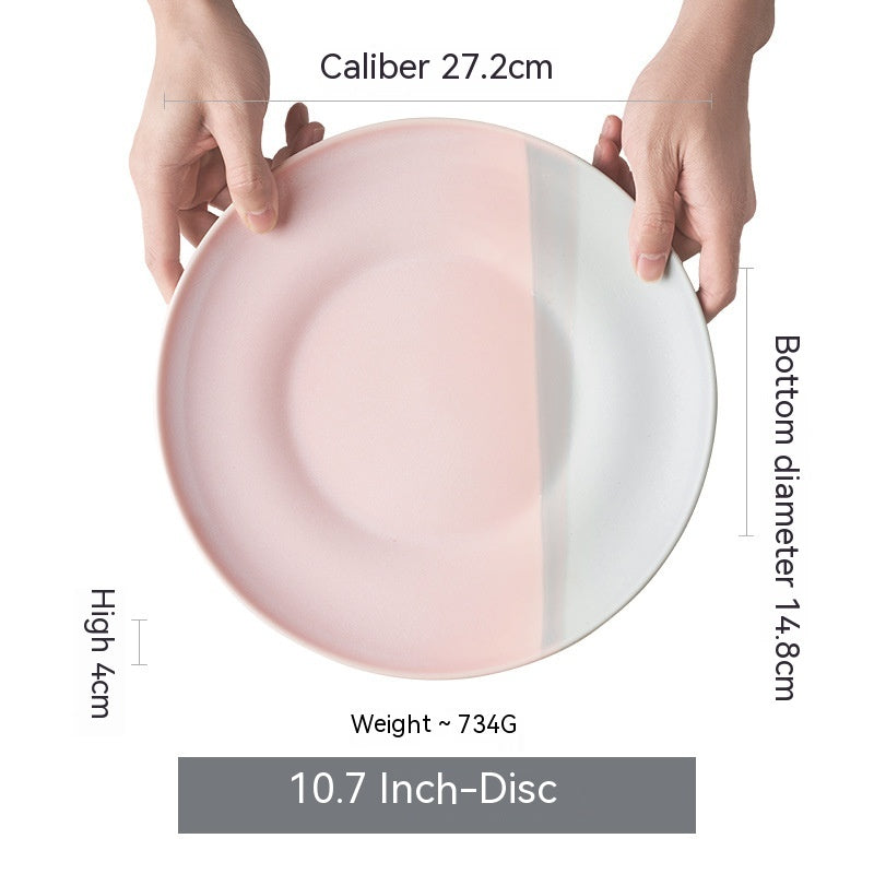 Flat Dish Set for Home Kitchen - Assorted Styles & Sizes