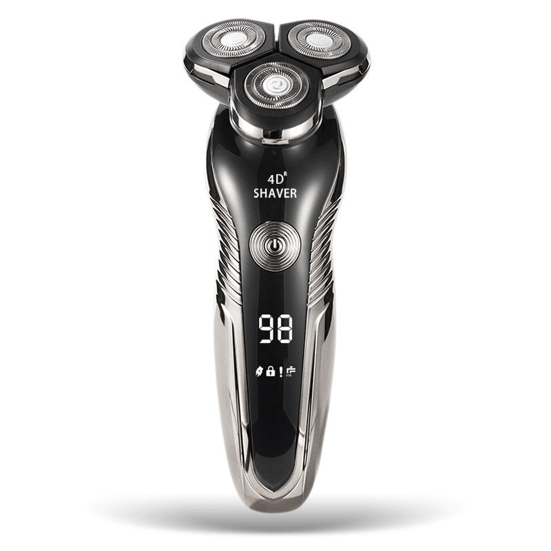 4D Rechargeable Electric Shaver - Digital Display