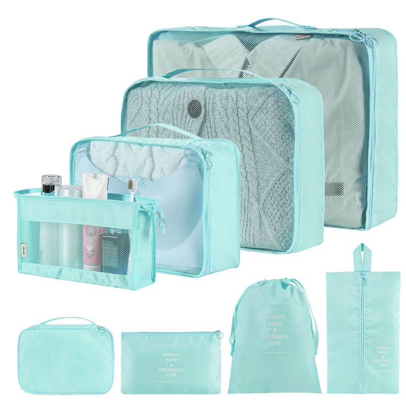 Solid Color Clothing & Wardrobe Storage Bags - Set of 8 or 9