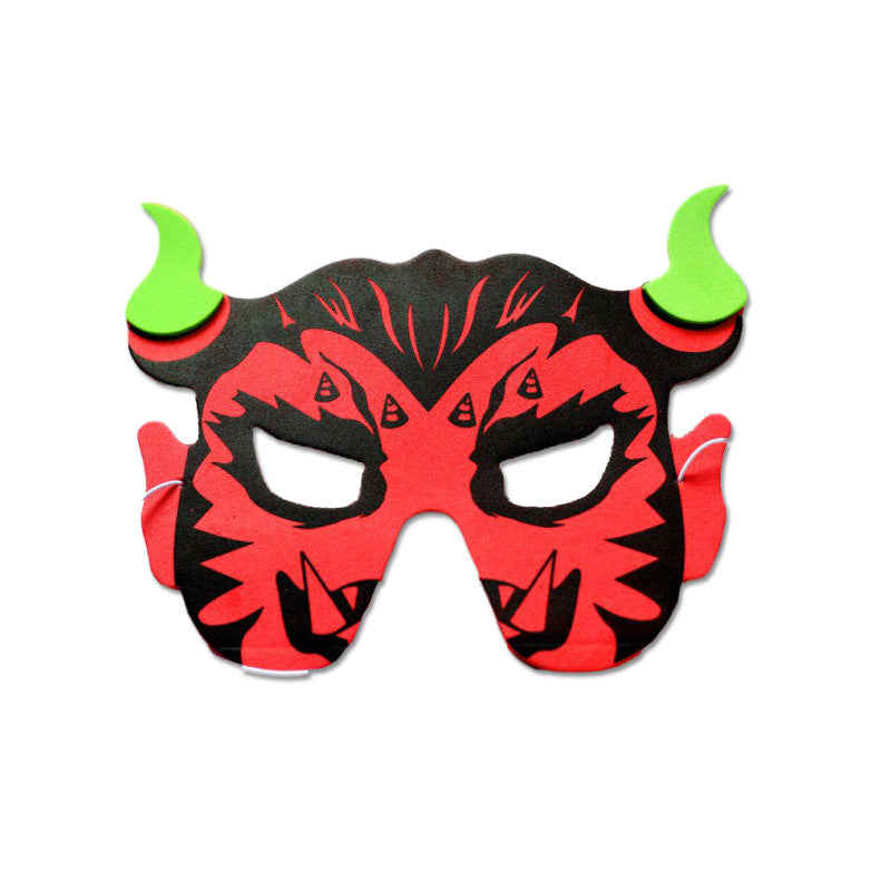 Children's EVA Cartoon Animal Mask for Halloween Party & Dance Performances - Buffalo Color