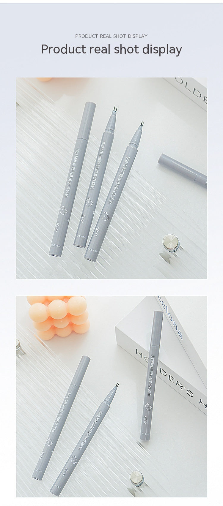 Waterproof Liquid Eyeliner Pen - Ultra-Fine, Anti-Halo, Long-Lasting Makeup