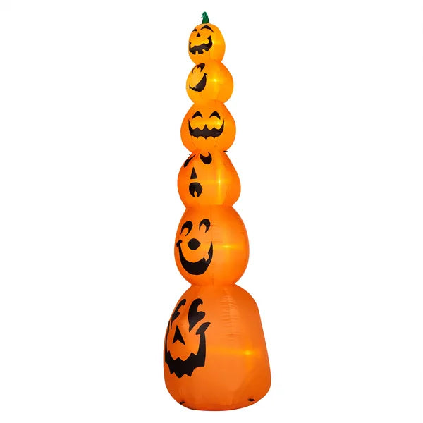 9FT Inflatable Stacked Pumpkin Decoration with LED Lights