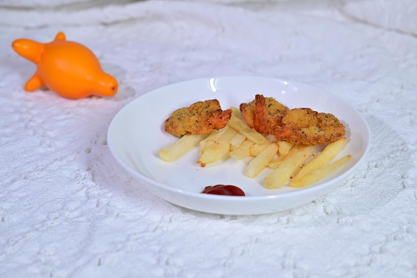Bone China Dinnerware Set - 4-Piece 8-Inch Pasta Plates