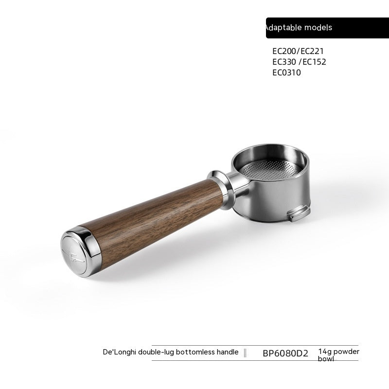 Coffee Maker Handle Accessories Set for Delonghi & More - Walnut Finish