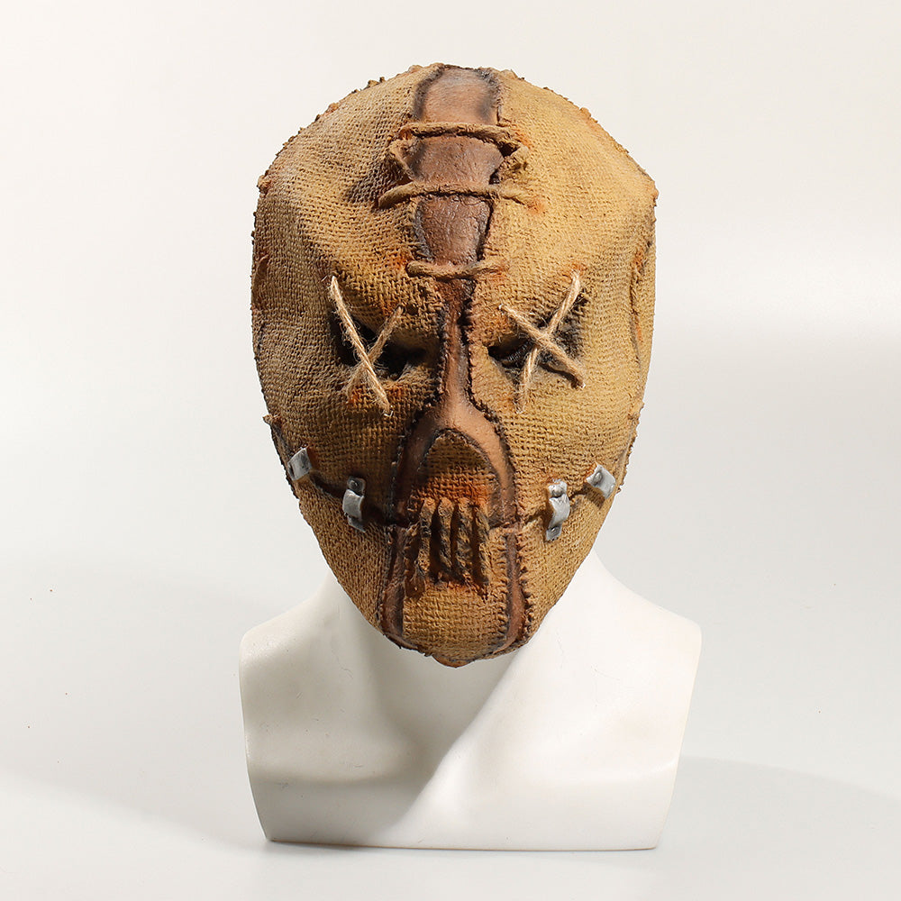 Halloween Latex Horror Mask with Bleeding Sack Design - Party Costume Headgear