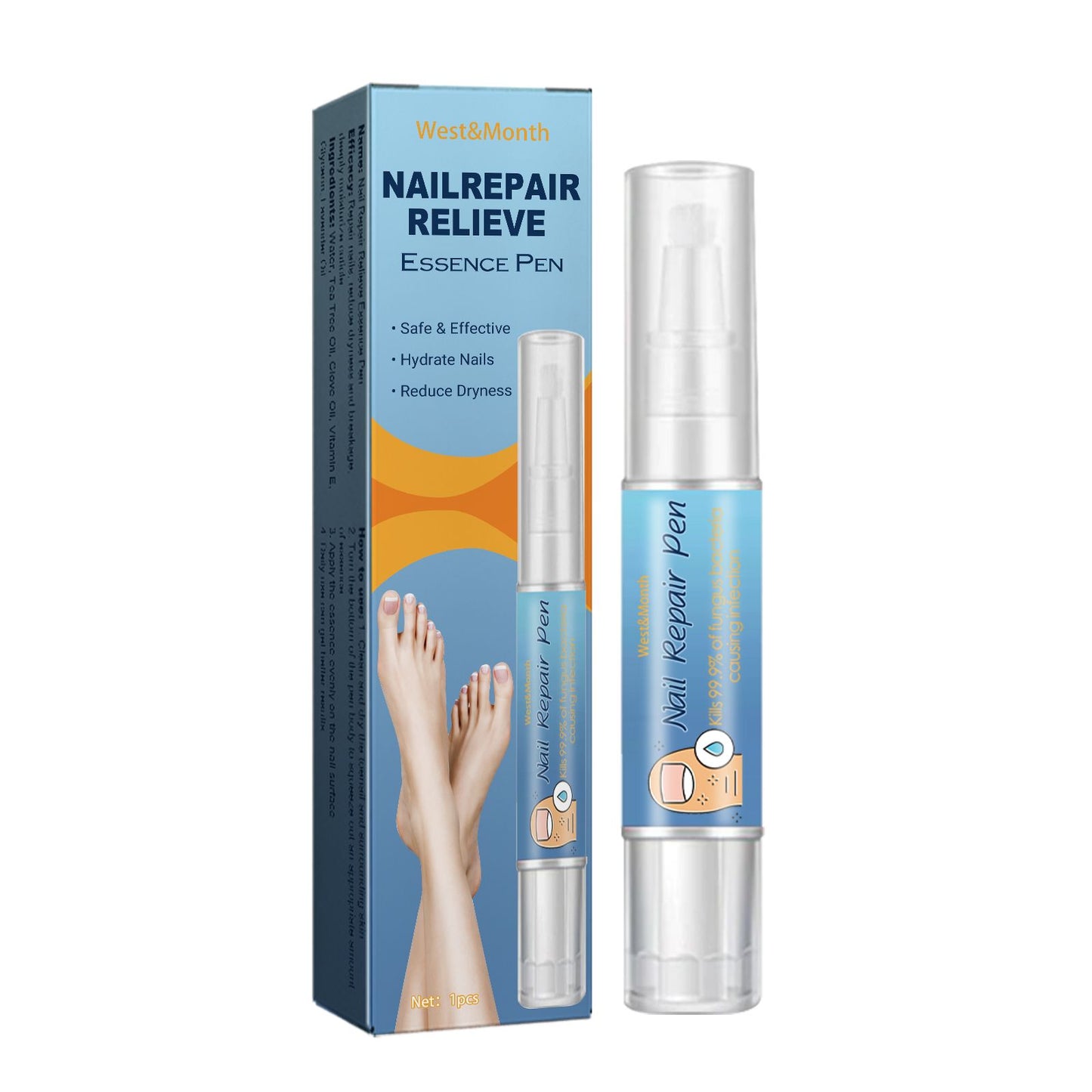 Nail Repair Essence Pen - Moisturizing Nail Treatment for Damaged Nails