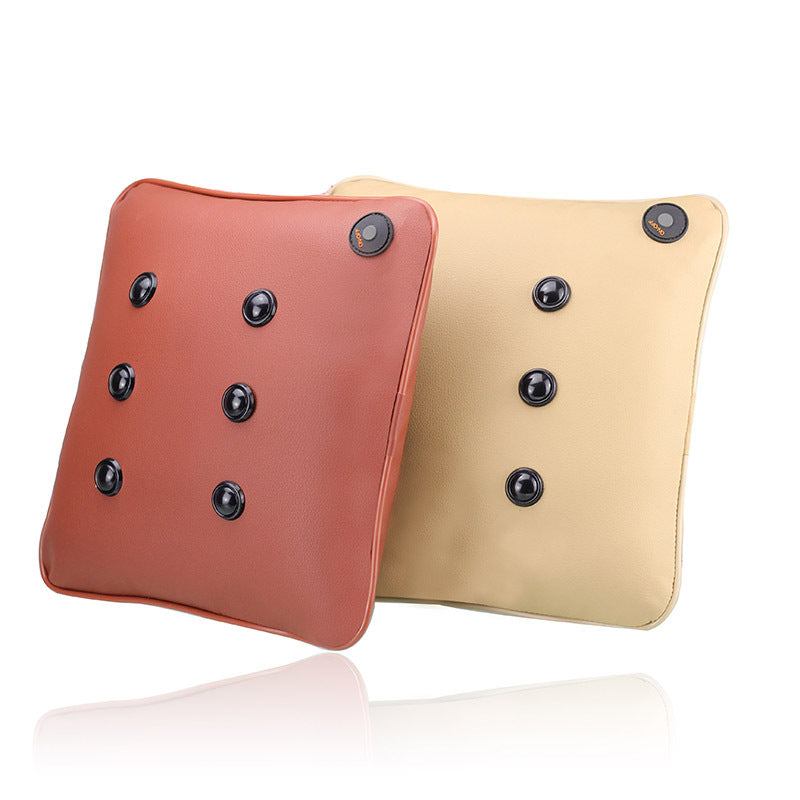 Minimalist Multifunctional Leather Massage Pillow - Home & Garden