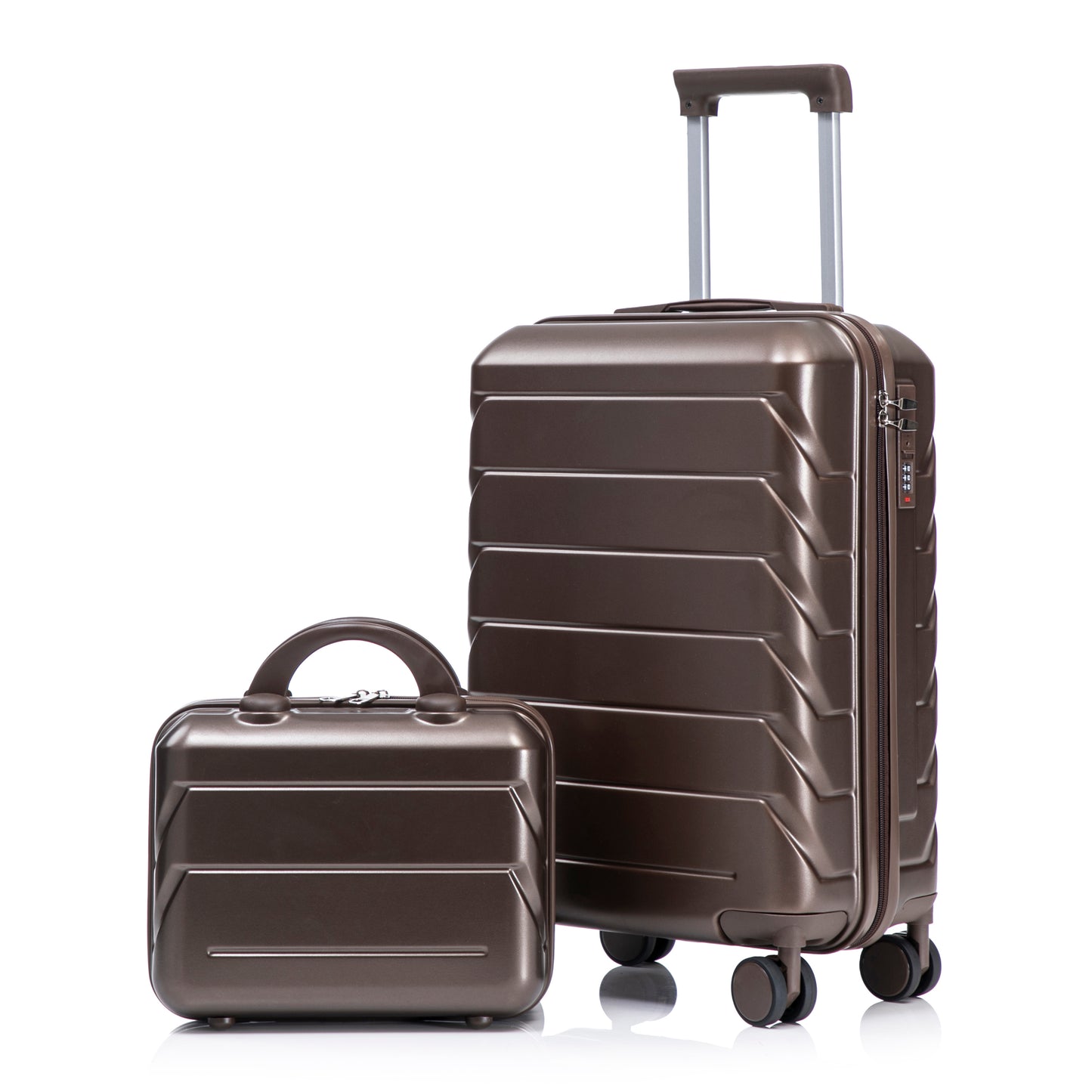 14 20 2 Pcs Set In ABS Spinner Wheel Luggage, With Combination