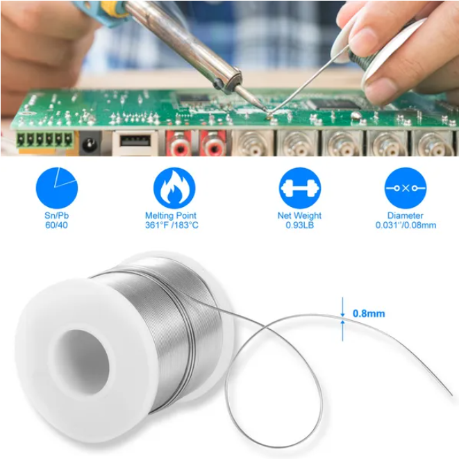 60 & 40 Tin Lead Rosin Core Welding Wire - Power Tools