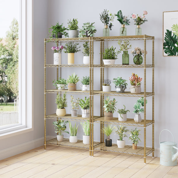 Five-layer Display Stand Without Wheels With Adjustable Feet, Free