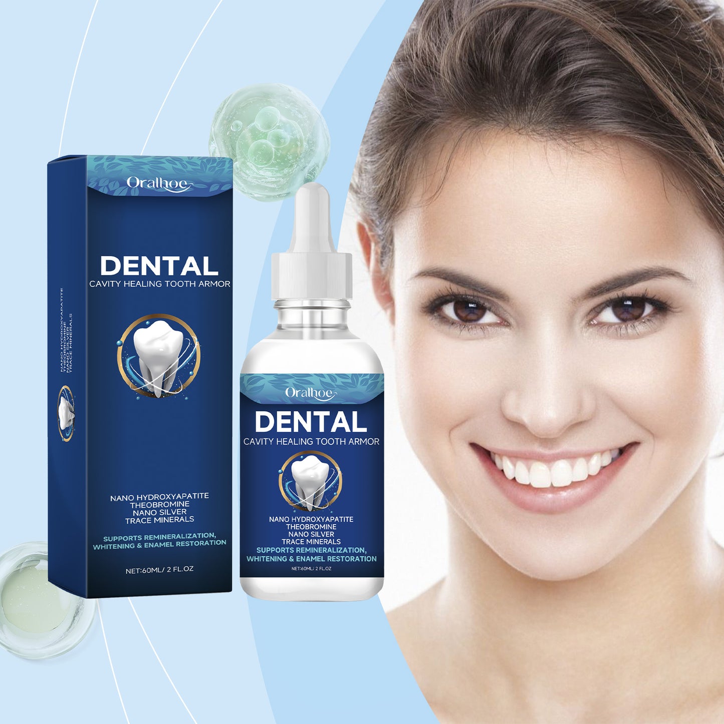 Tooth Care Solution - 60ml Oral Hygiene Liquid for Dental Care