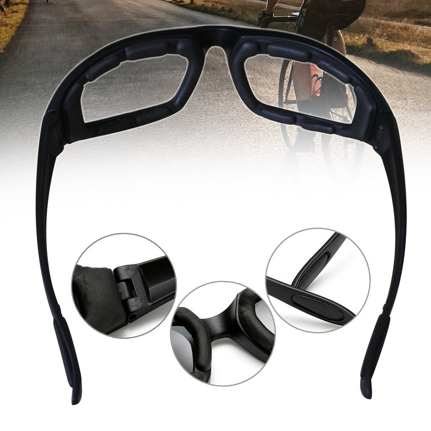 Cycling Sunglasses with UV400 Protection - Clear Lens