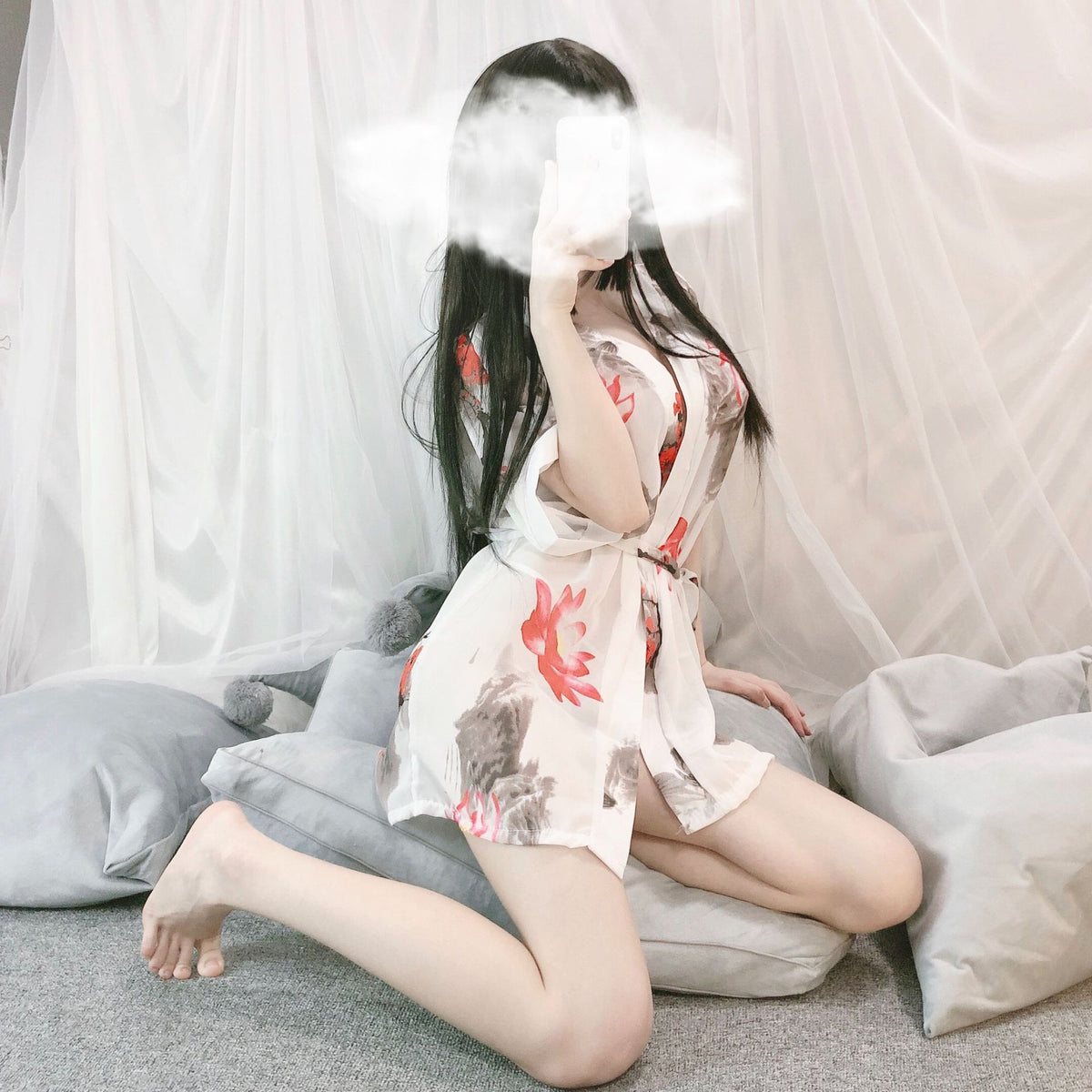 Women’s Chiffon Nightdress Pajamas Short Skirt Sleepwear with Supportive Fit