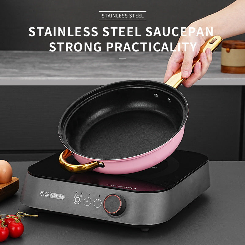 12-Piece Colorful Stainless Steel Stockpot Set - Dual-Sided Cooking Pots