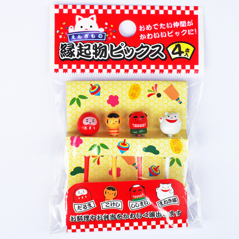 Children's Fruit-Shaped Bento Fork Set - Cute Animal & Character Styles