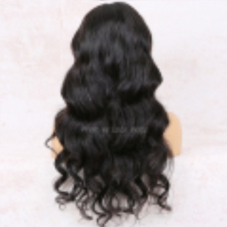 13x5 Lace Front Body Wave Human Hair Wig - Natural Black