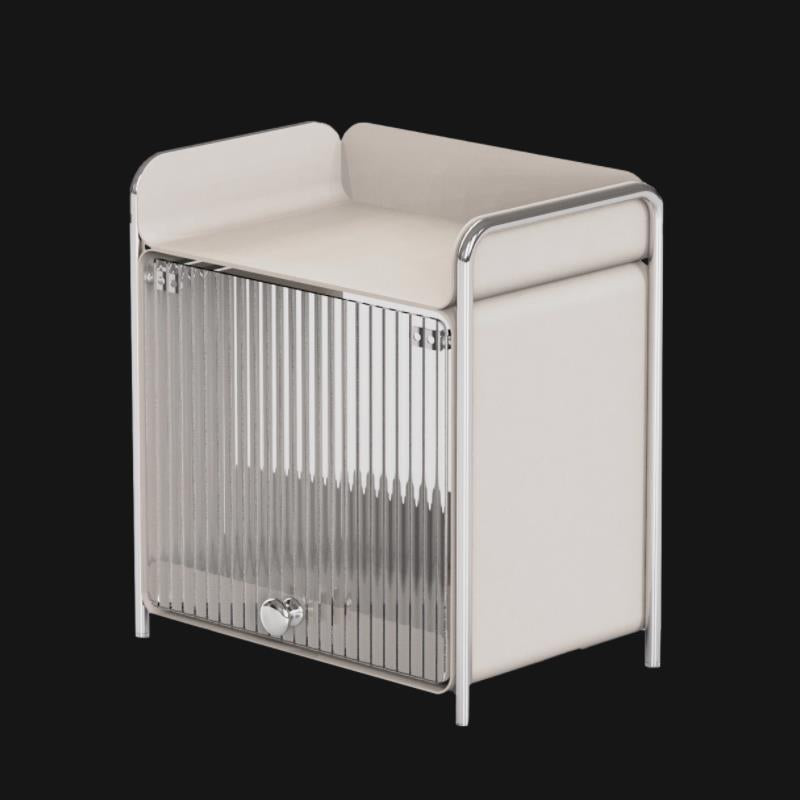 Countertop Cup Storage Cabinet - Modern Stainless Steel Kitchen Organizer
