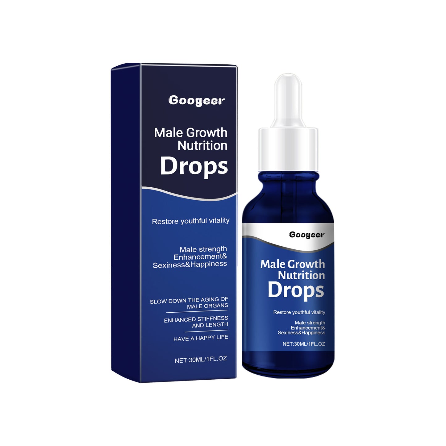 Male Body Nutrition Drops - 30ml Body Care Supplement for Men