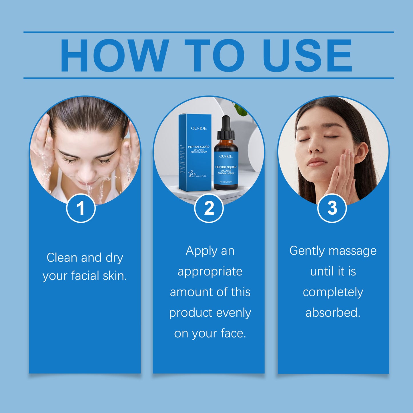 Collagen Polypeptide Facial Serum - Anti-Aging Firming & Moisturizing Essence
