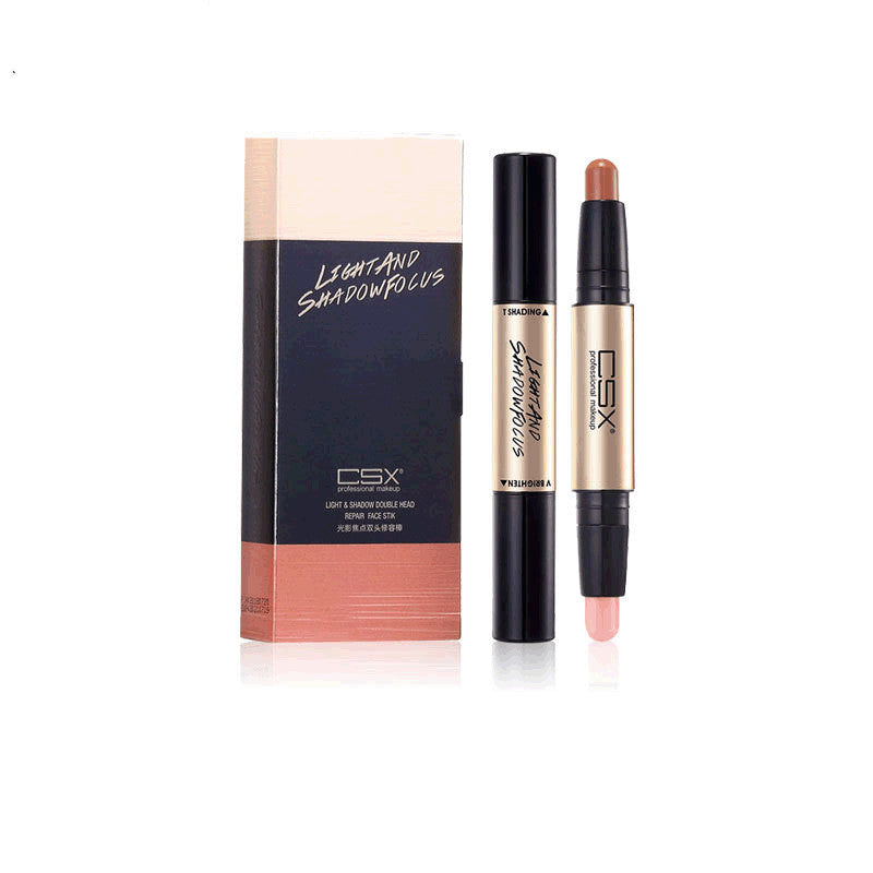 Double-Ended Contour Stick Concealer for Face Makeup - Pink