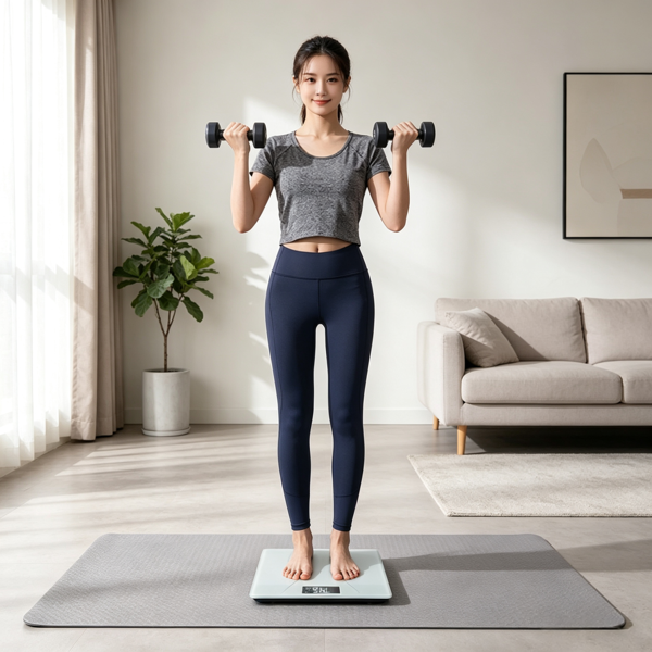 Slim White Personal Scale - High Precision, 180kg Capacity