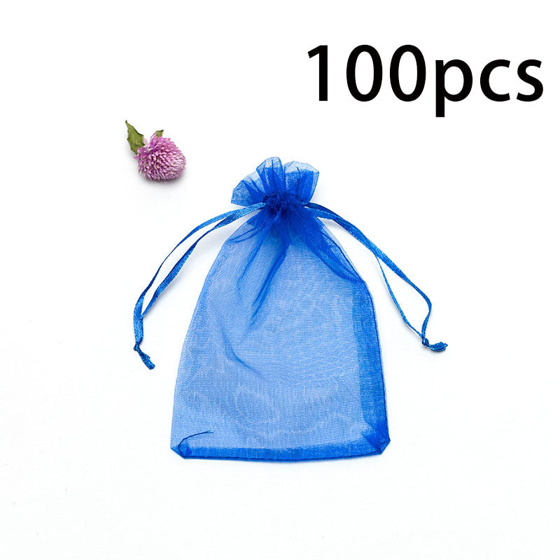 Jewelry Gift Bags 100PCS Drawstring Mesh Bags for Packaging and Storage