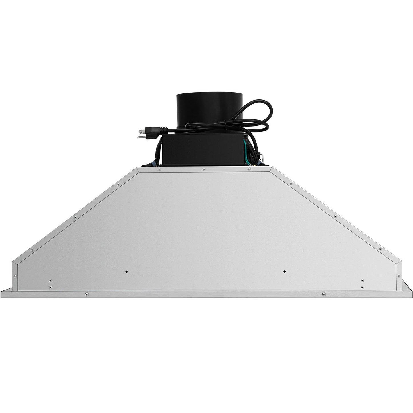 36 Inch Stainless Steel Built-in Range Hood - 900 CFM, 4-Speed with LED Lights & Remote Control