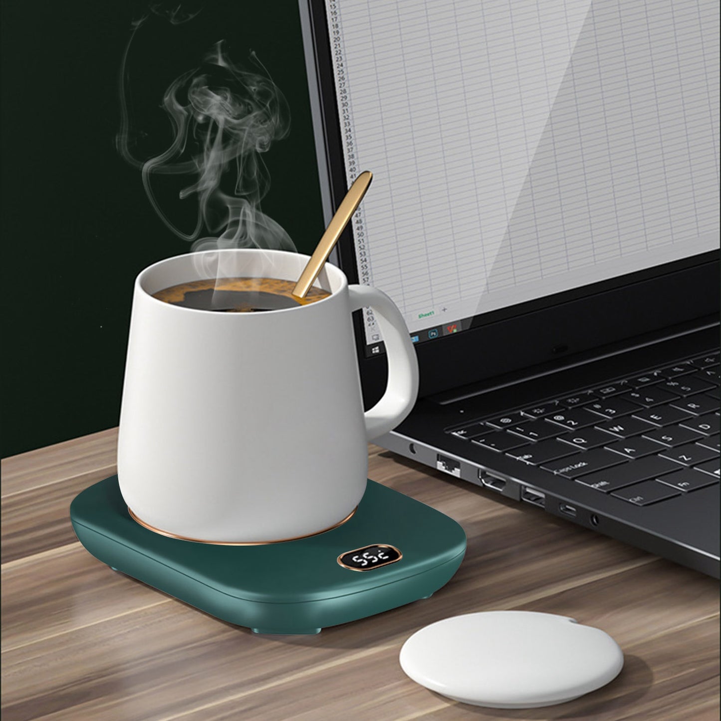 Electric Coffee Mug Warmer with 3 Temperature Settings - USB