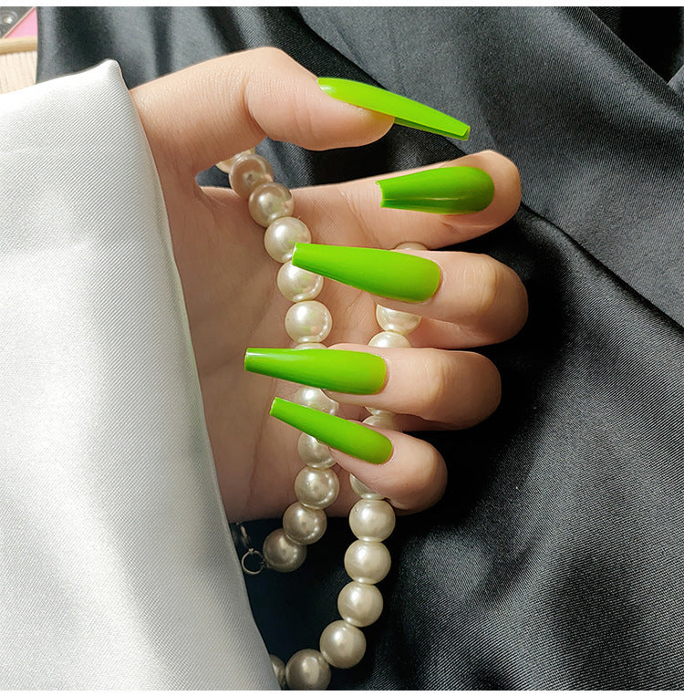 Long Nail Art Stickers and Decals Set - Multiple Colors for Elegant Nail Design