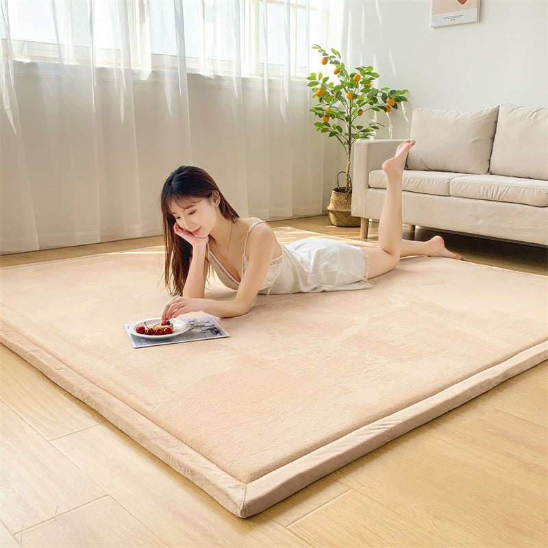 Children's Thick Coral Fleece Rug - Soft Playroom Carpet for Kids