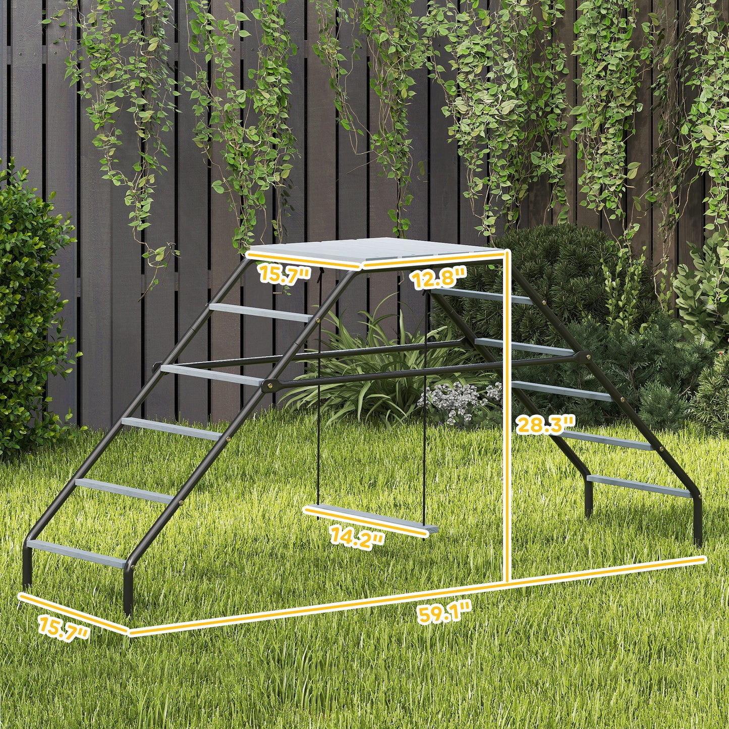Adjustable Chicken Coop Perch with Swing - 10 Rails for Backyard Farm