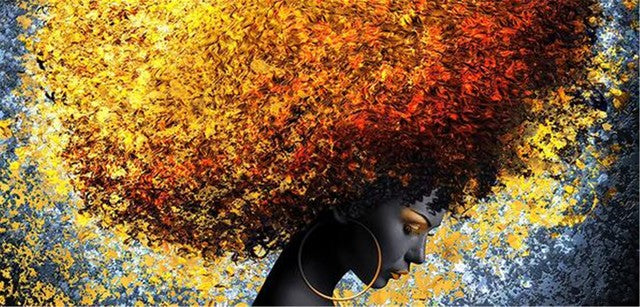 African Queen Canvas Wall Art - Modern Home Decor Poster