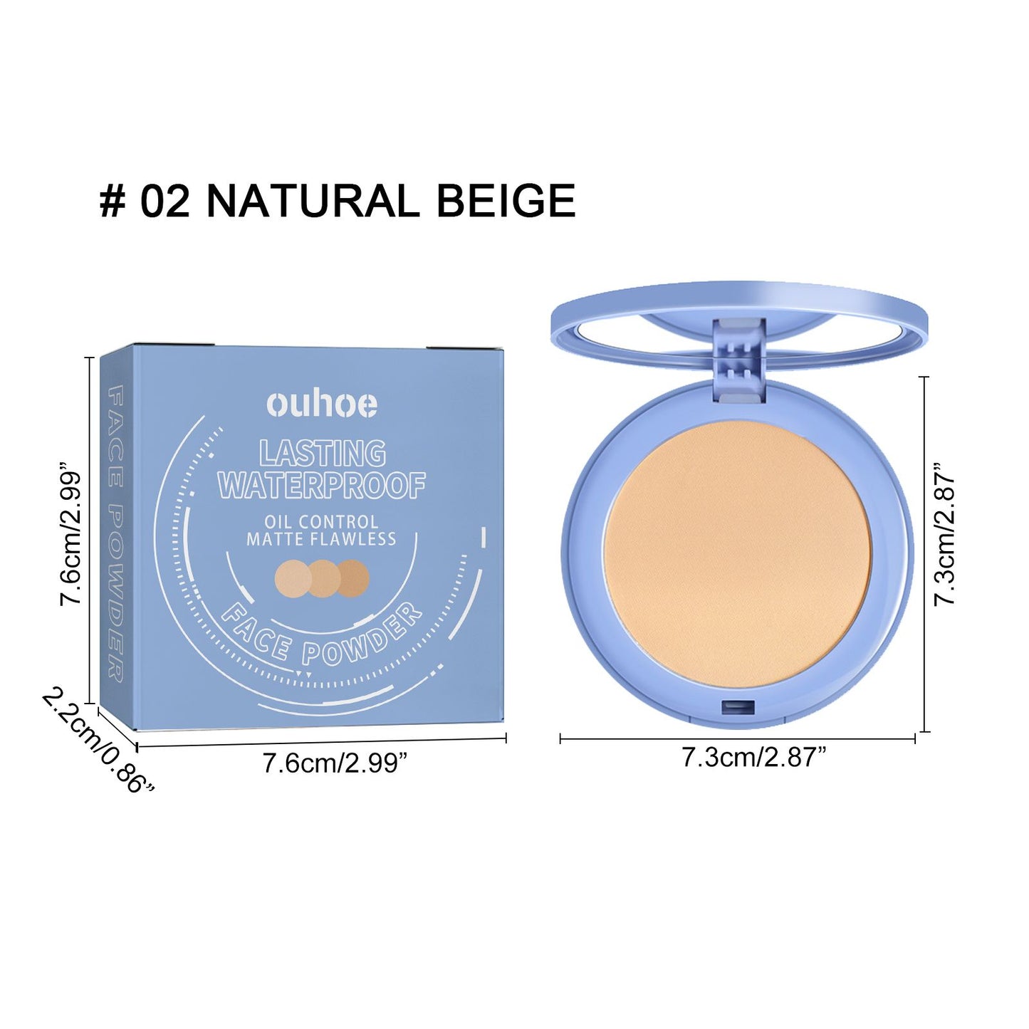 Long-Lasting Finishing Setting Powder - Lightweight & Waterproof Makeup