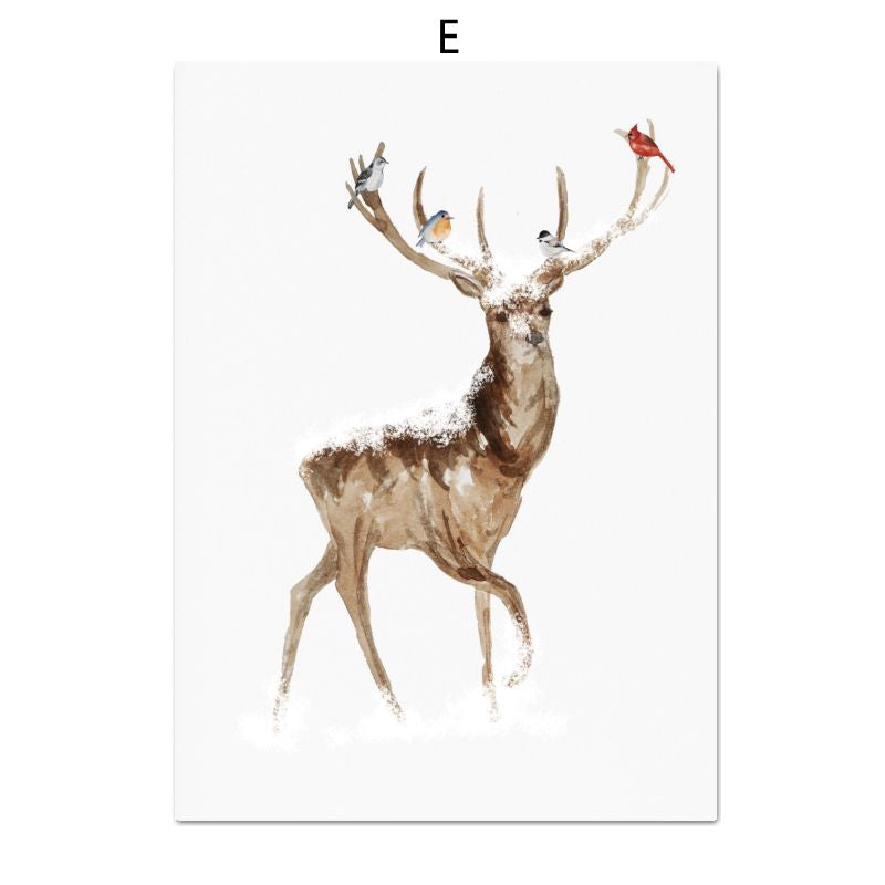 Christmas Holiday Decoration Canvas Poster - Multiple Sizes & Styles