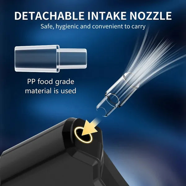 Police-Approved Alcohol Breathalyzer Tester with 5 Mouthpieces - High Accuracy Portable Device