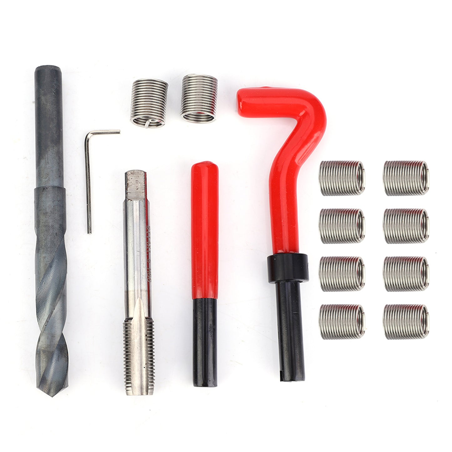 15 Pcs M14x1.5 Thread Repair Inserts Stainless Steel Kit for Threaded Hole Repair