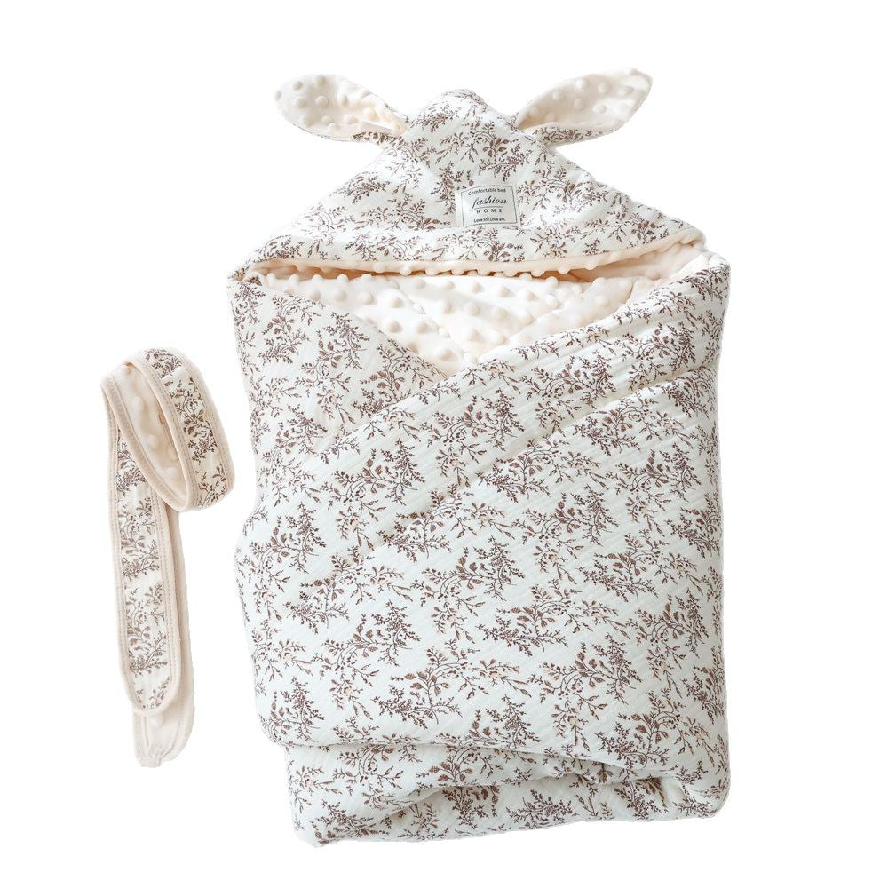 Newborn Swaddle Blanket for Baby Delivery Room Spring Summer Unlined 350g Cotton