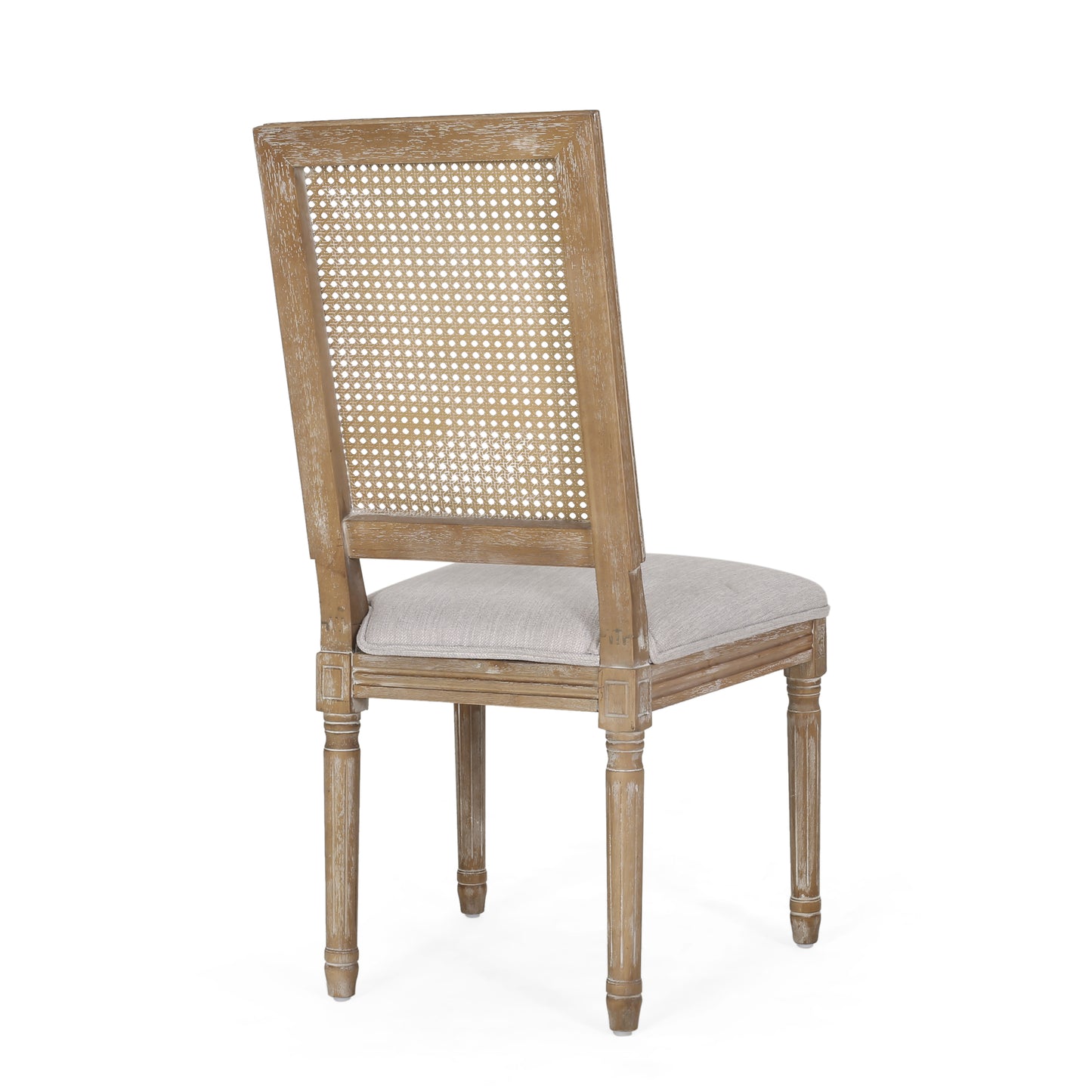 Light Grey Dining Chair Set of 2 - French Country Style