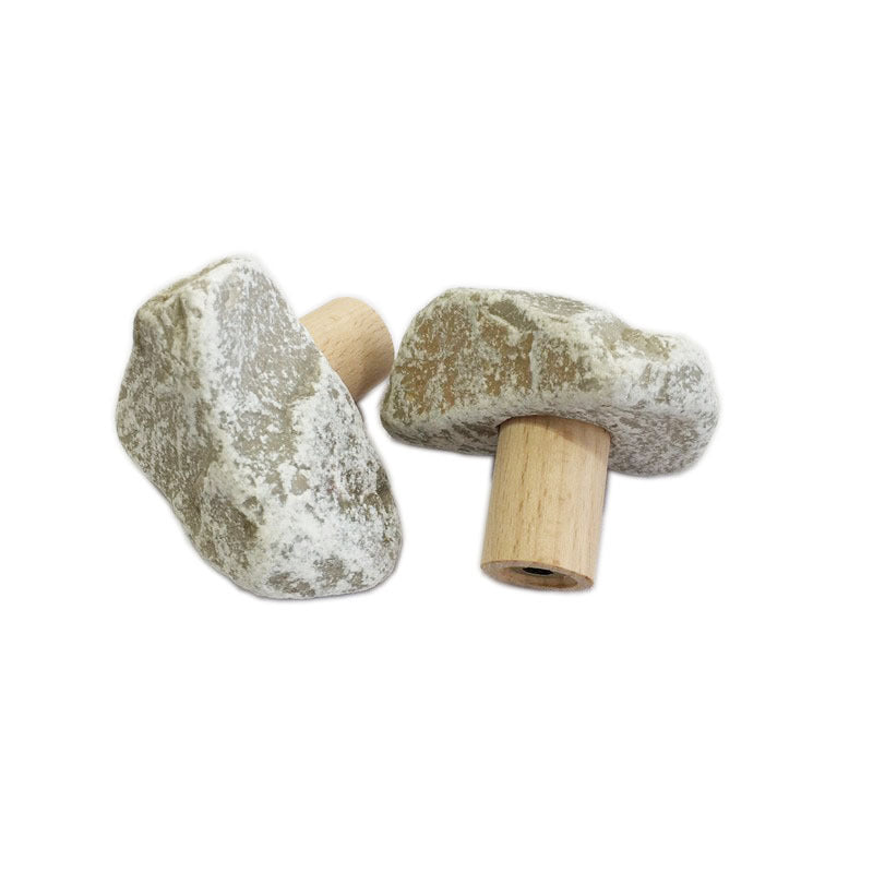 Cobblestone Solid Wood Wall Hook Hanger for Cloakroom - Modern Simple Design